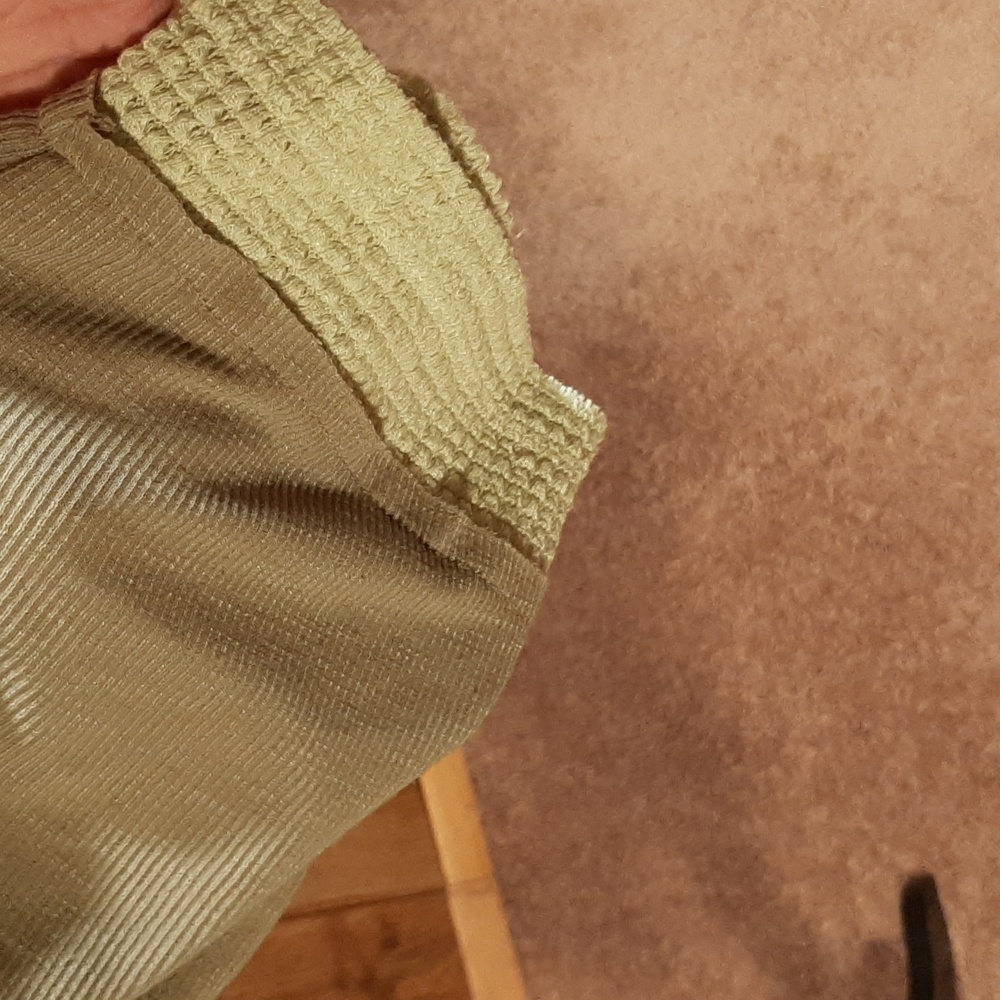 🥑POL Hooded Brown and Green Mixed-Fabric Top (L)🥑 - Picture 3 of 10